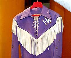 Hank Williams' purple fringed shirt